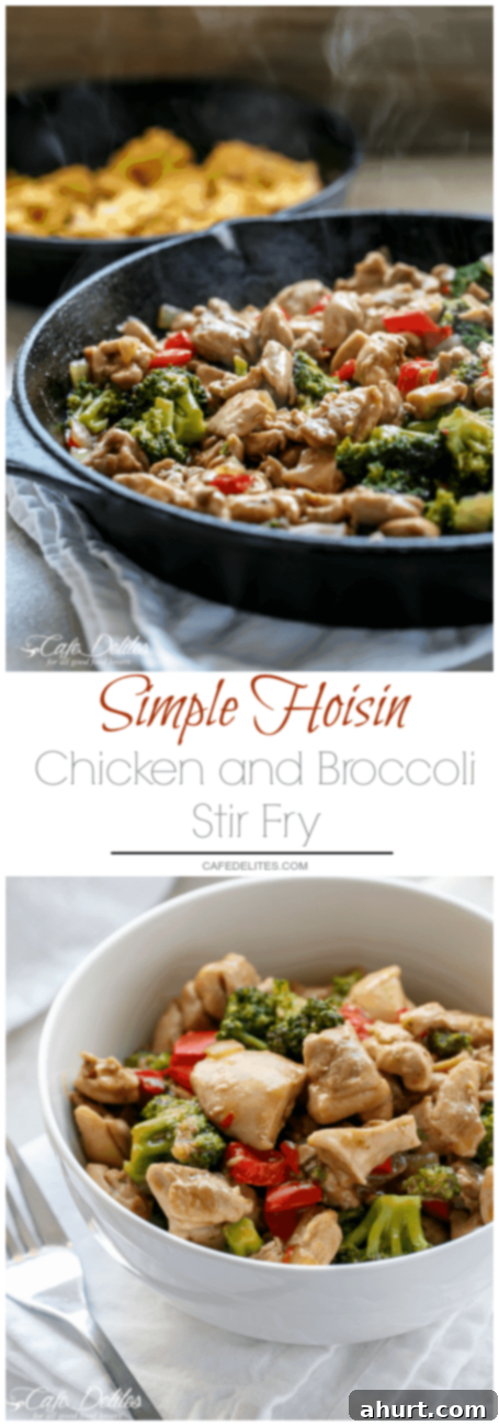 Sticky Hoisin Chicken and Broccoli Stir-Fry 11 PIN image of Simple Hoisin Chicken and Broccoli Stir-Fry