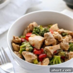Sticky Hoisin Chicken and Broccoli Stir-Fry 10 Simple Hoisin Chicken and Broccoli Stir-Fry in a bowl