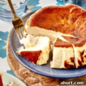 Burnt Basque Cheesecake 11 Basque Cheesecake, showcasing its dark, caramelized top and creamy texture