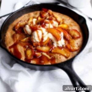 Giant Apple Pie Skillet Cookie 11 Apple Pie Deep Dish Skillet Cookie in a pan