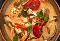 Easy Thai Tom Kha Coconut Shrimp Soup