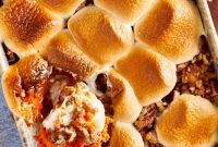 Golden Marshmallow Sweet Potato Bake